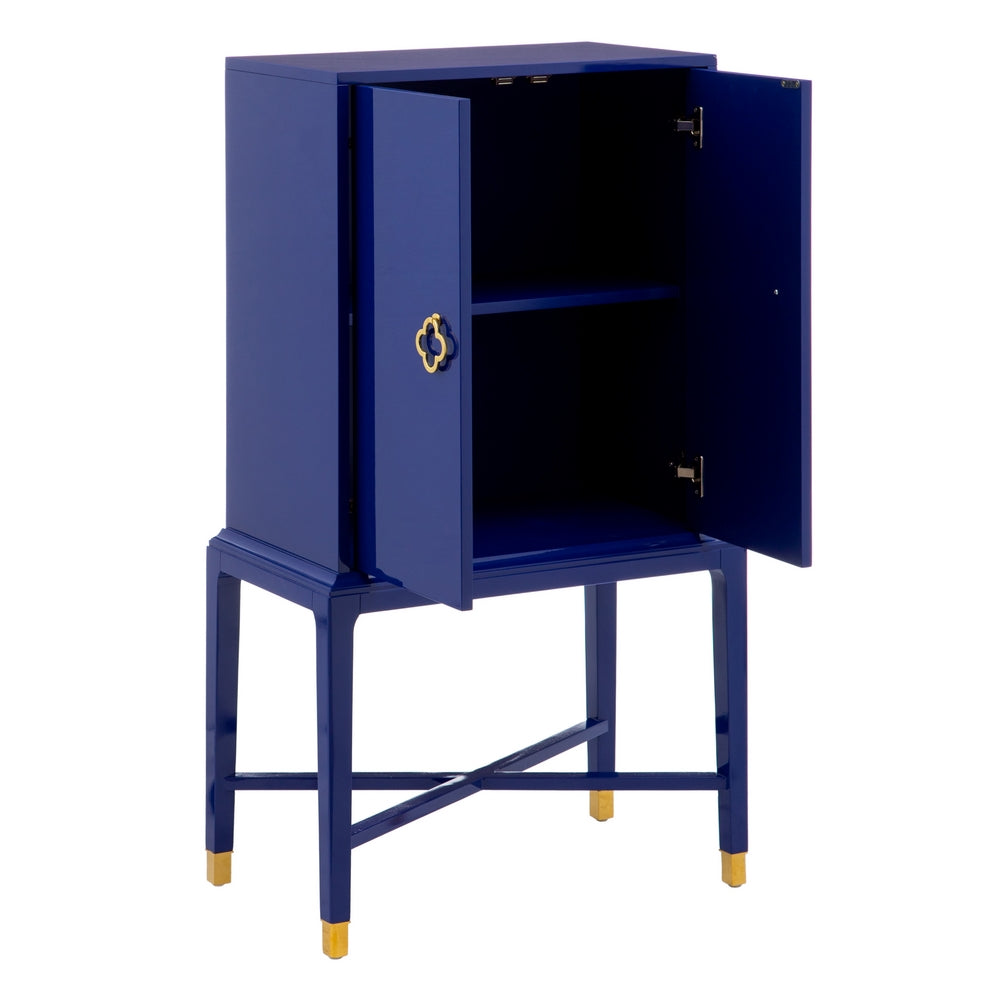 Armario "Cabinet" Azul Madera De Abeto 68 X 36 X 131 Cm