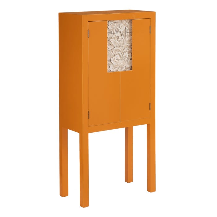 Armario "Cabinet" Calabaza Dm Salón 60 X 30 X 130 Cm