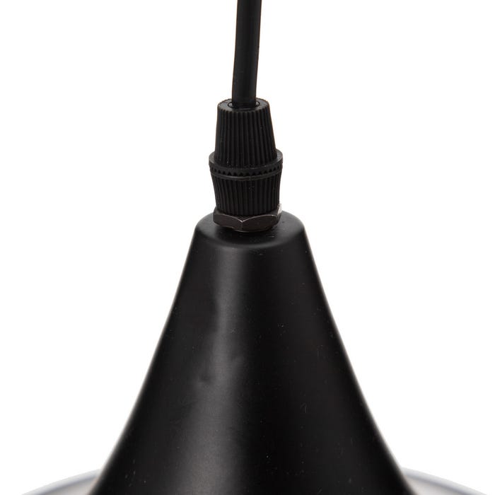 Lámpara Techo Negro-Oro Metal 36 X 36 X 130 Cm