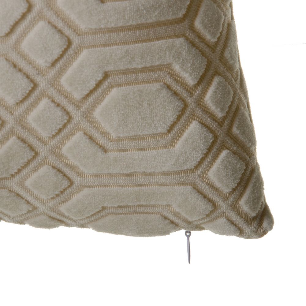 Cojín Crema Poliester Textil/Hogar 45 X 45 Cm