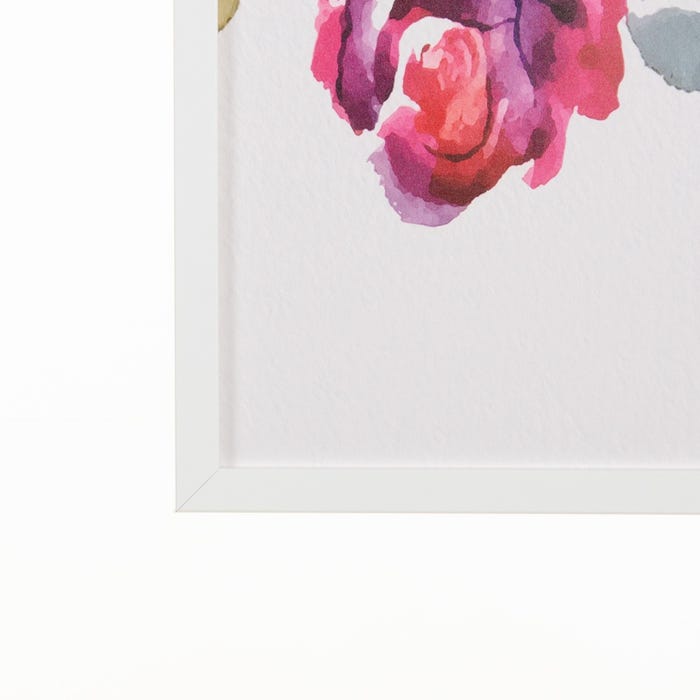 Cuadro Impresión Flores 2/M Blanco-Rosa 50 X 2 X 70 Cm
