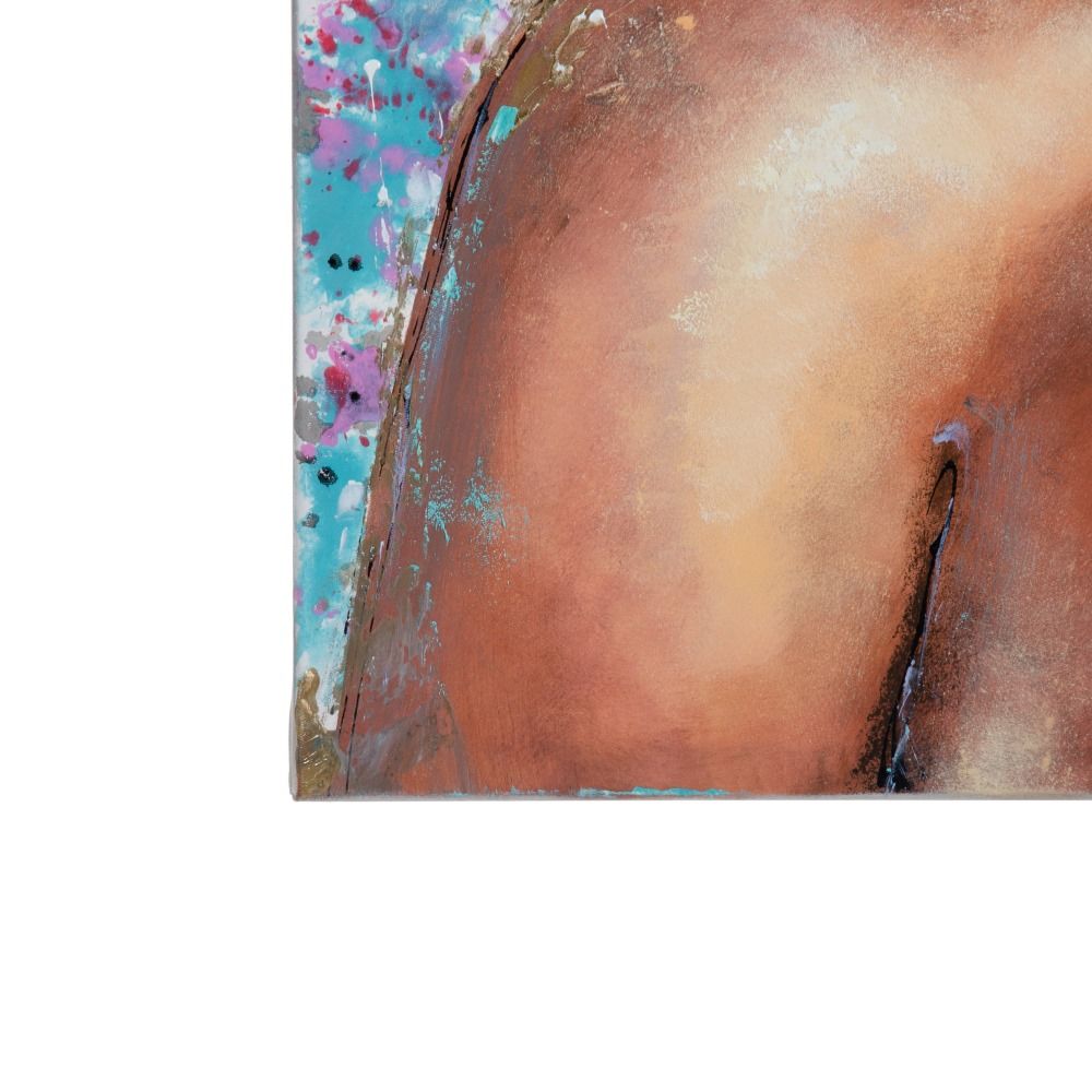 Pintura Mujer Multicolor Lienzo 120 X 3,50 X 90 Cm