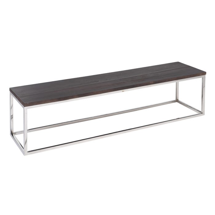 S/3 Mesa Centro Marrón-Plata 152 X 38,50 X 38,50 Cm