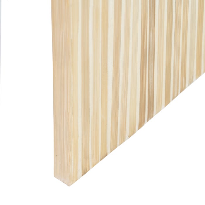 Mesita Beige Bambú / "Mdf" Decoración 56 X 46 X 58 Cm