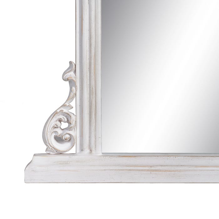 Espejo Blanco Rozado Cristal-Madera 103 X 5 X 108 Cm