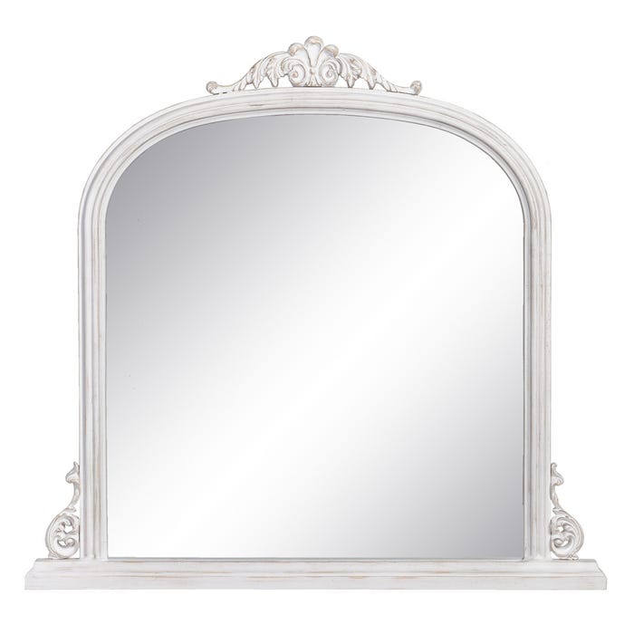 Espejo Blanco Rozado Cristal-Madera 103 X 5 X 108 Cm
