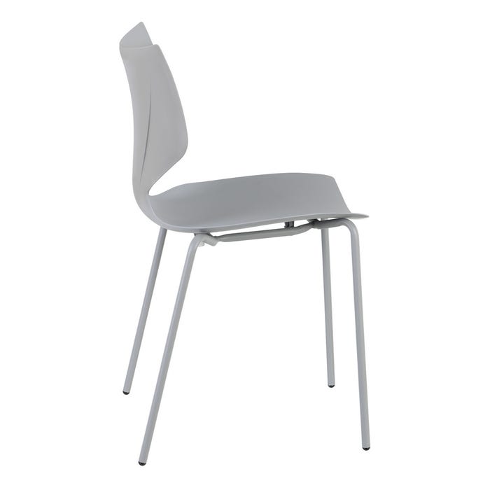 Silla Gris Pp Salón 43 X 42 X 79 Cm