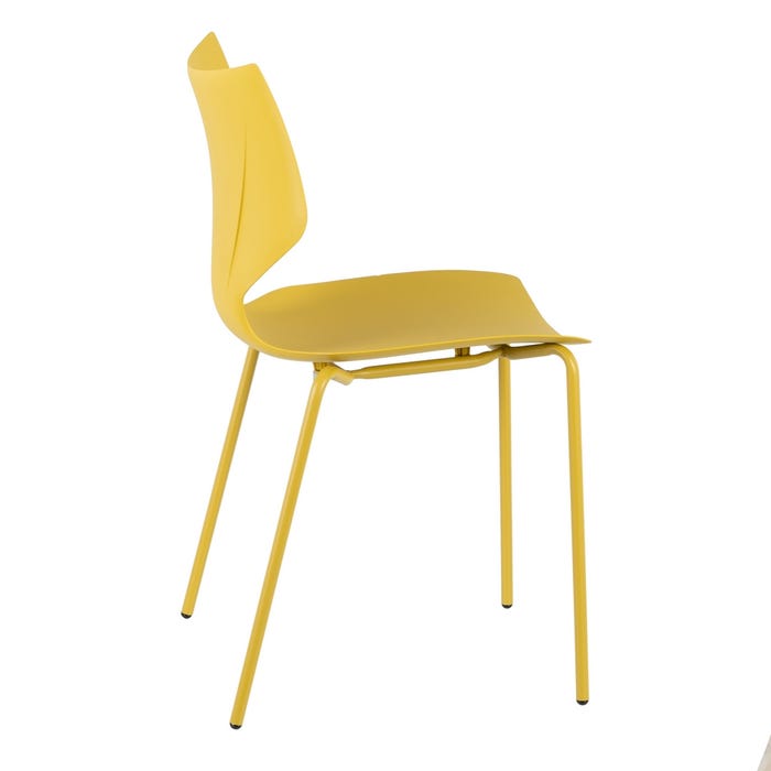 Silla Amarillo Pp Salón 43 X 42 X 79 Cm