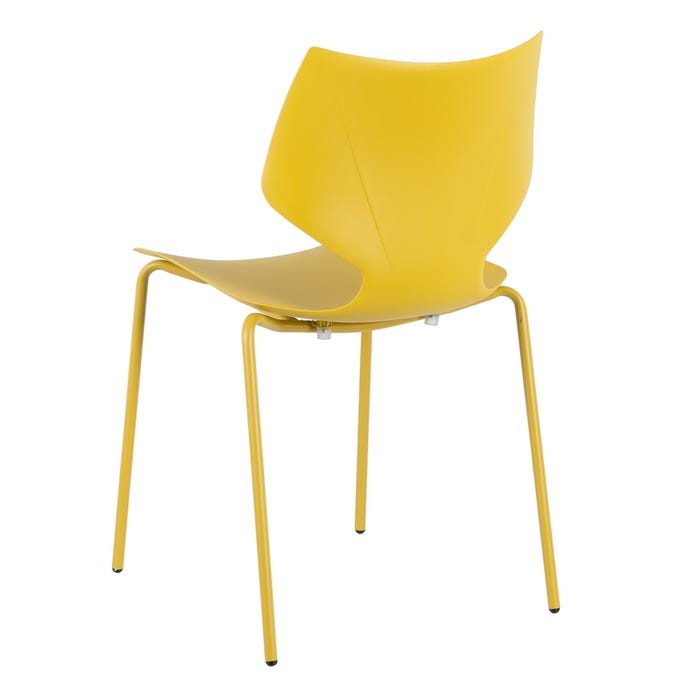 Silla Amarillo Pp Salón 43 X 42 X 79 Cm