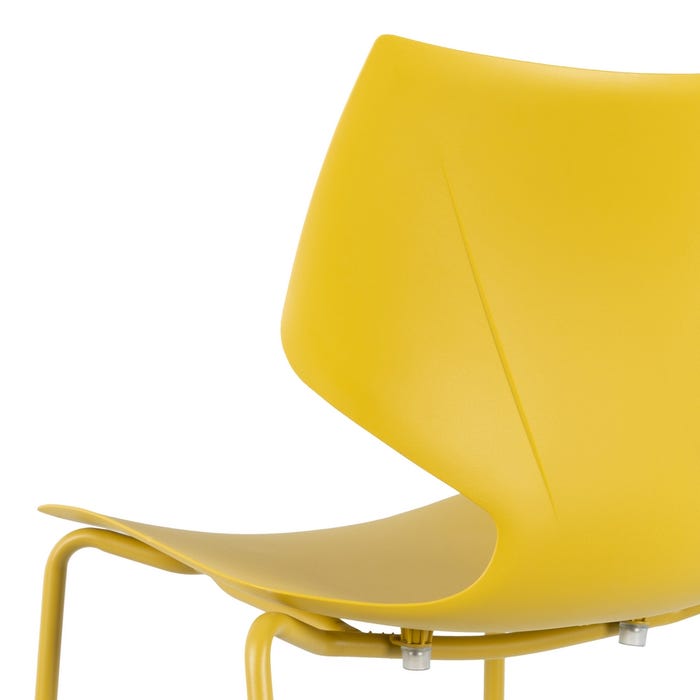 Silla Amarillo Pp Salón 43 X 42 X 79 Cm