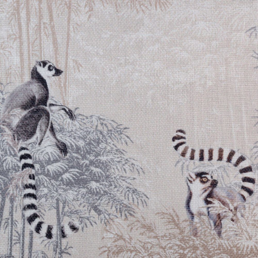 Cojín Lemur Poliester Decoración 45 X 45 Cm