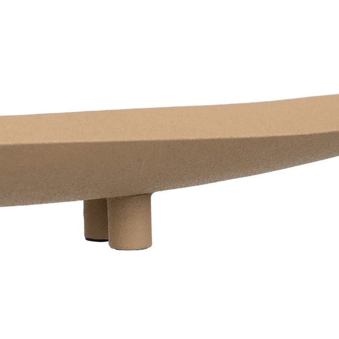 Decoração de mesa central de ferro bege 48 x 12 x 5 cm