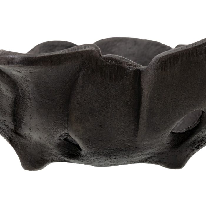 Mesa de Centro Alumínio Folha Cinza 17,50 X 13,50 X 5 Cm