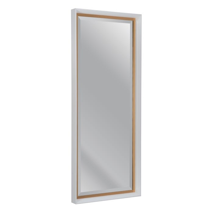 Espejo Oro-Blanco Madera Decoración 46 X 6 X 116 Cm