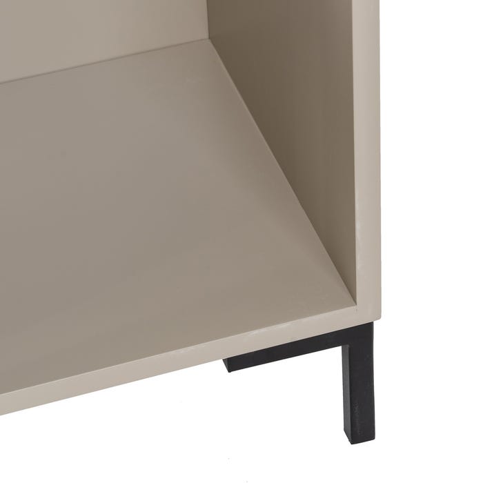 Mesita Necto Taupe Dm-Metal Dormitorio 40 X 31,20 X 66,20 Cm