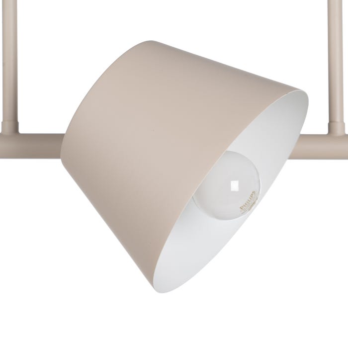 Lámpara Techo Crema Metal Iluminación 62,50 X 38 X 27,50 Cm