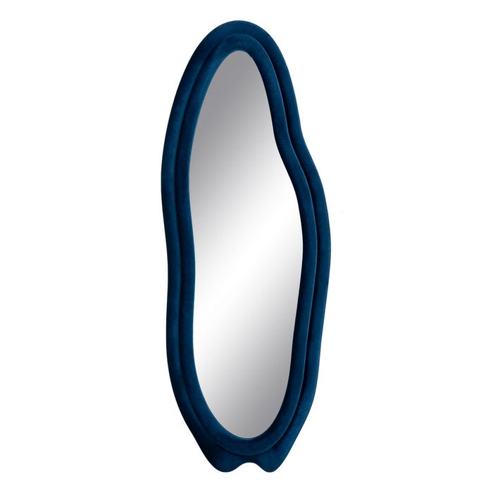 Espejo Azul Tejido-Madera Decoración 60 X 4 X 160 Cm