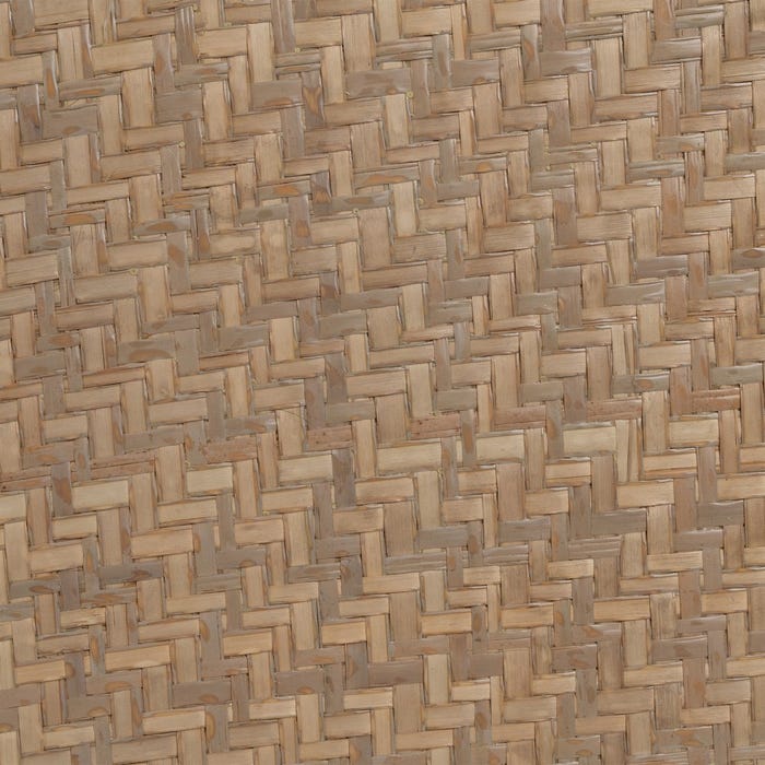 Mesa Auxiliar Natural Metal-Ratán 55 X 55 X 50 Cm