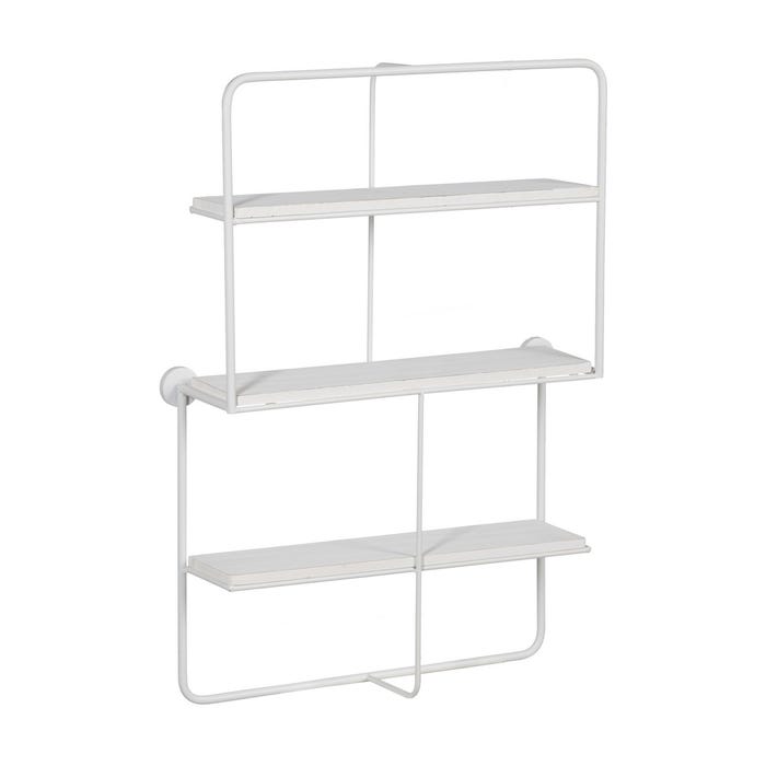 Estantería Blanco Metal Decoración 51 X 14 X 72 Cm