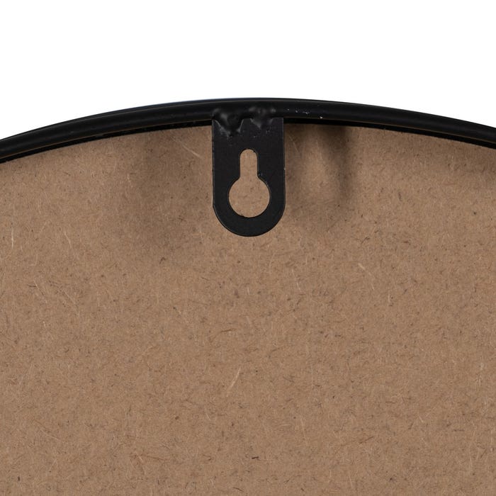 Reloj Negro-Blanco Metal Decoración 46 X 46 X 6 Cm