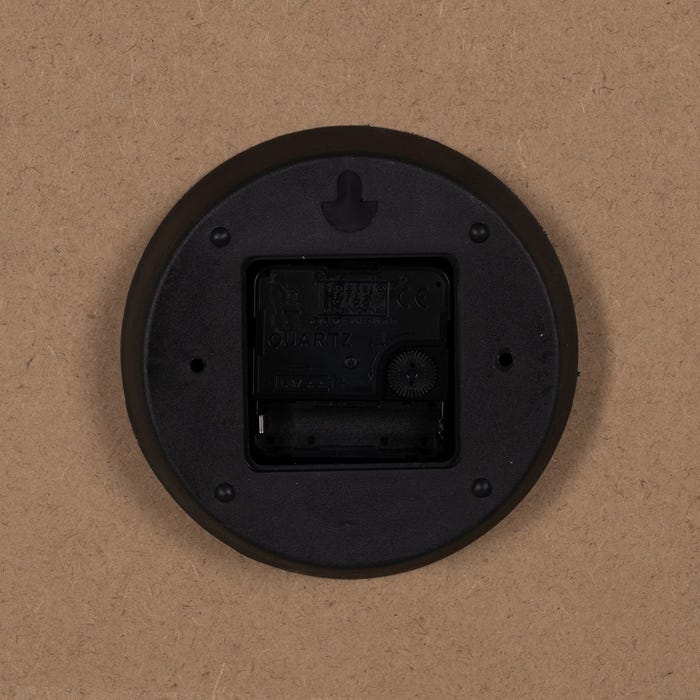 Reloj Negro-Blanco Metal Decoración 46 X 46 X 6 Cm
