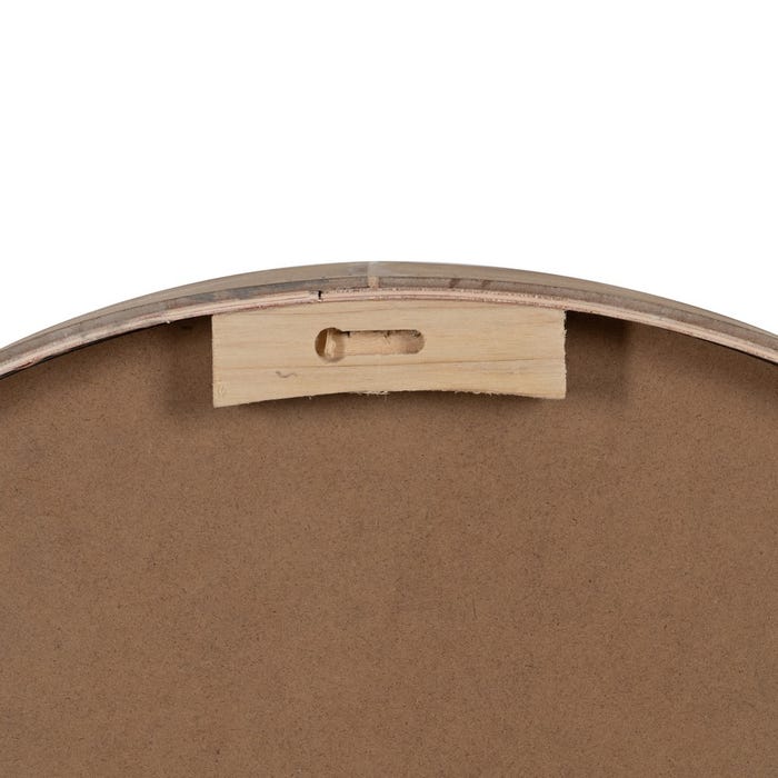 Reloj Natural Madera / Cristal 60 X 60 X 6,50 Cm