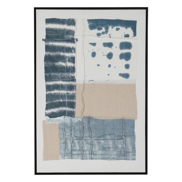 Cuadro Pintura Abstracto Lienzo 62 X 4,50 X 92 Cm
