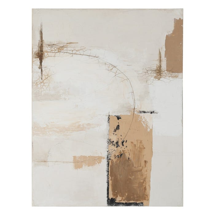 Pintura Abstracto Lienzo Decoración 90 X 3,70 X 120 Cm