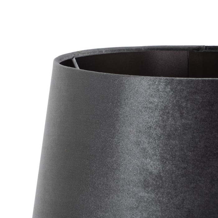 Lámpara Suelo Negro-Gris Metal-Cristal 40,50 X 40,50 X 156 C