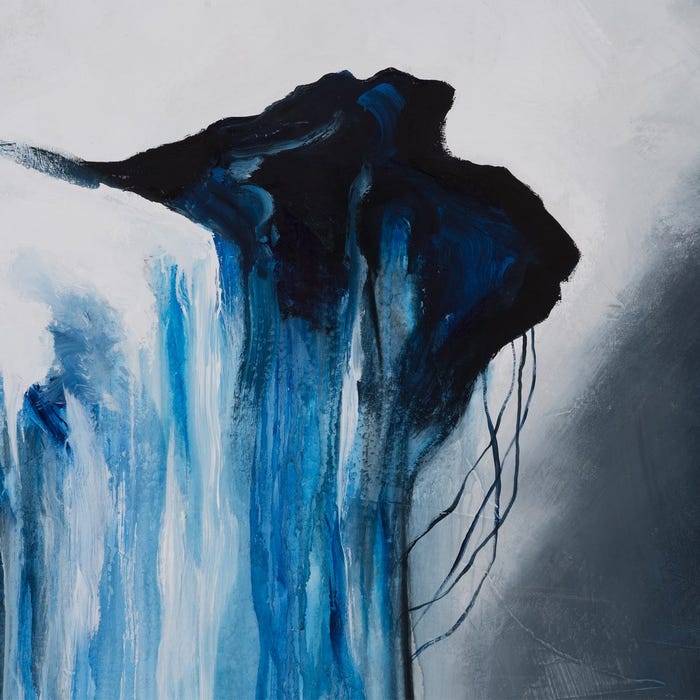 Pintura Abstracto Lienzo Decoración 100 X 150 Cm