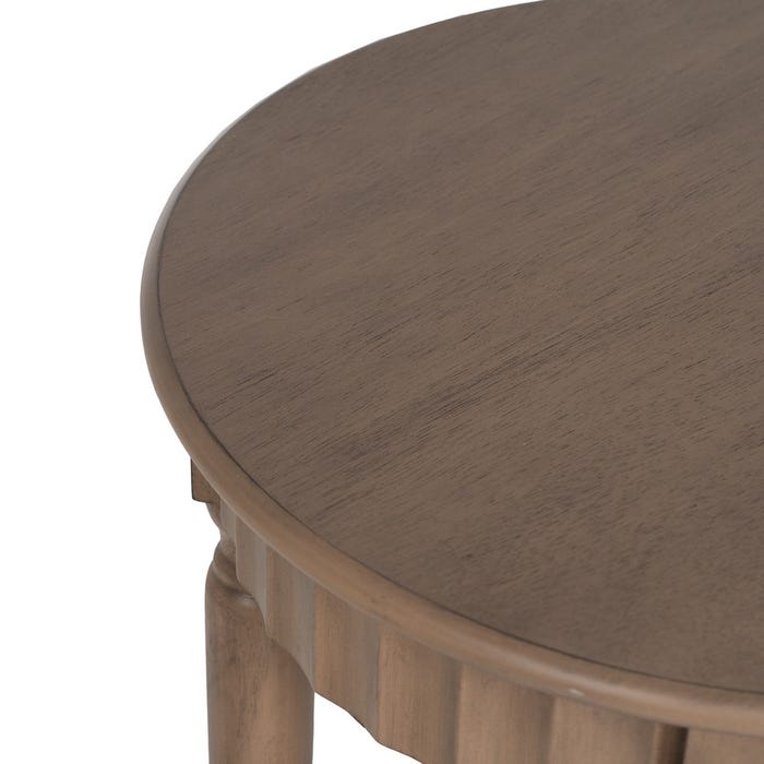 Mesita Auxiliar Marrón Dm-Madera 40 X 40 X 66 Cm