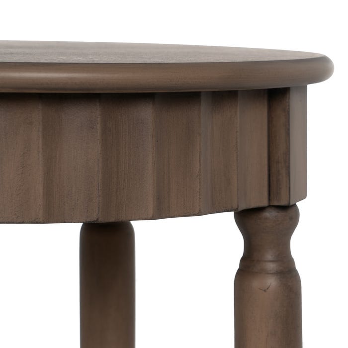 Mesita Auxiliar Marrón Dm-Madera 40 X 40 X 66 Cm