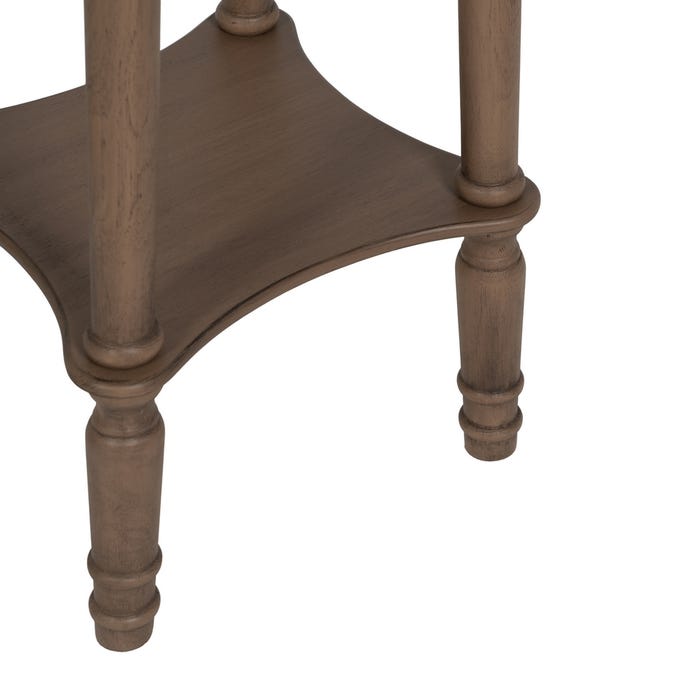 Mesita Auxiliar Marrón Dm-Madera 40 X 40 X 66 Cm