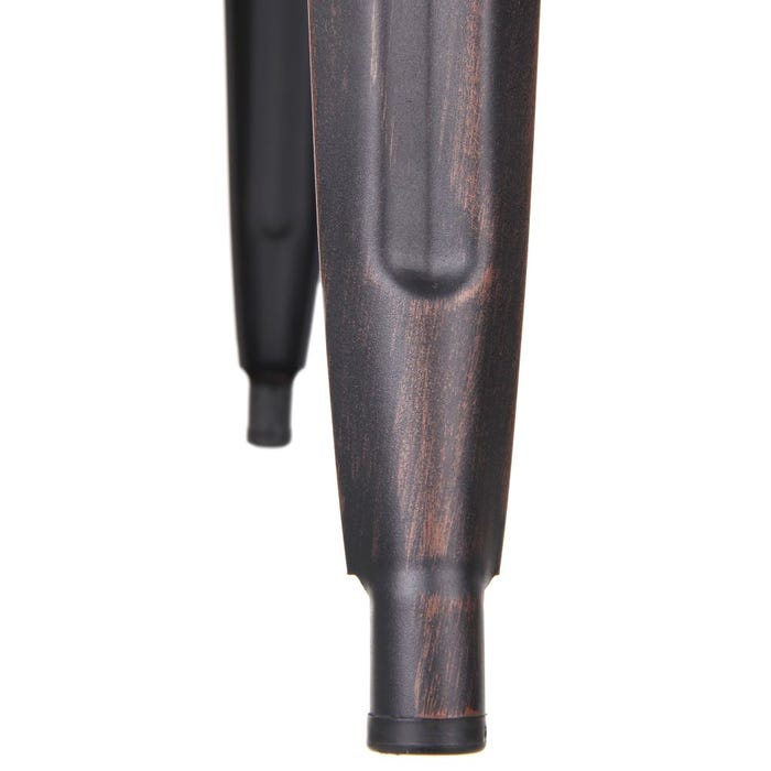 Taburete Negro-Oro Metal Dallas 42 X 42 X 61,20 Cm