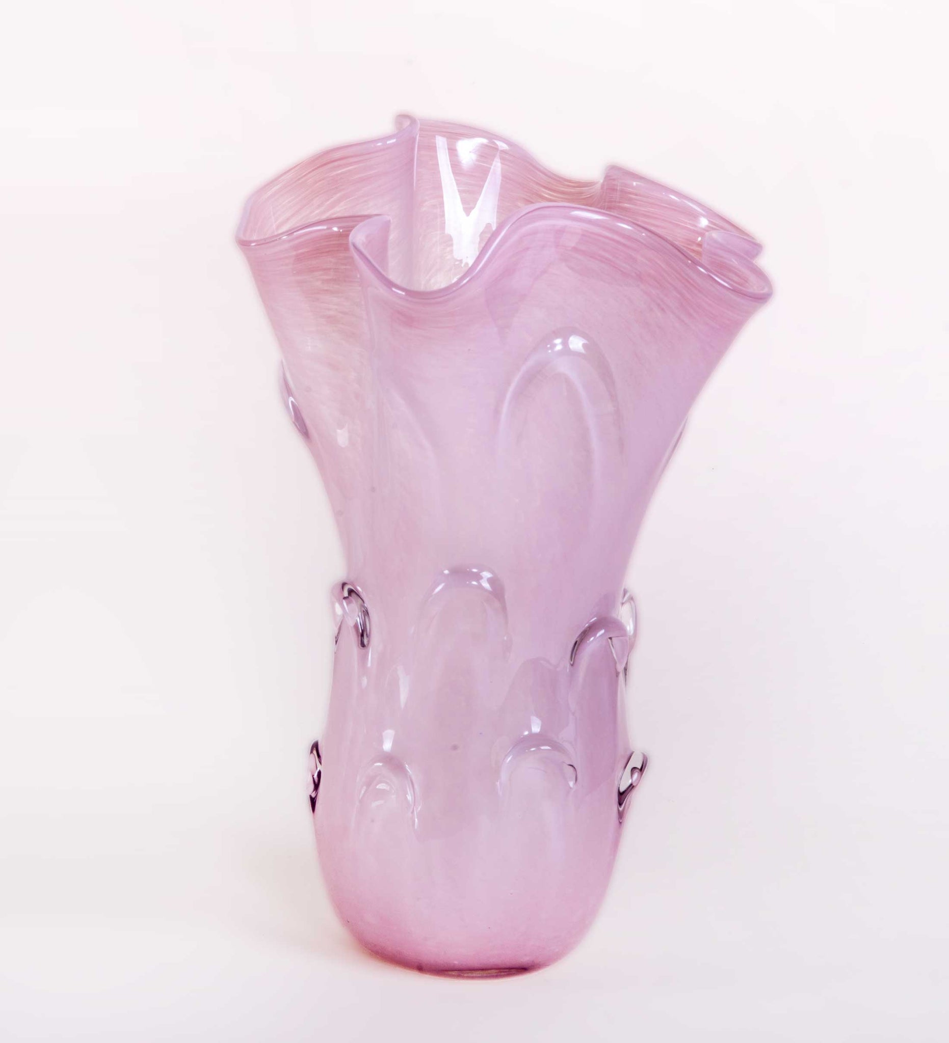Jarron rosa 21.5*31.5 cristal rosa forma