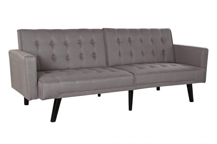 Sofa Cama Poliester Madera 190X75X75 Gris