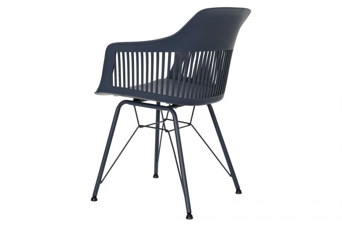 Silla Pp Metal 57X57X80,5 Azul Marino