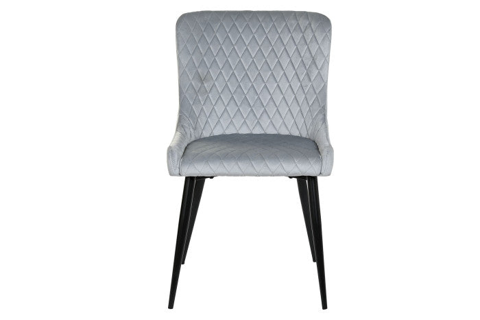 Silla Poliester Metal 52X61X88 Rombo Gris